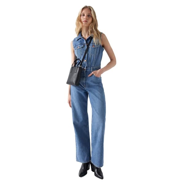 Salsa Jeans Jumpsuit Vintage Blå 28 / 32 Kvinna