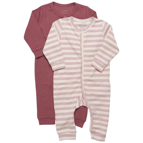 Minymo Jumpsuit 2 Pack Rosa 6 Months