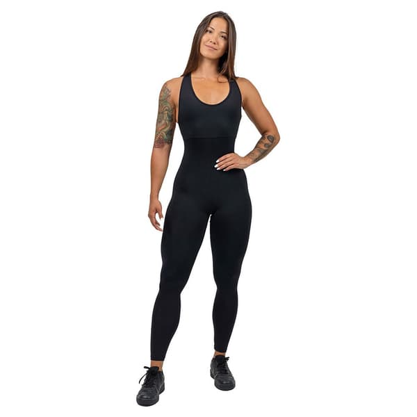 Nebbia Jumpsuit One-piece Workout Gym Rat Sort XS Kvinde