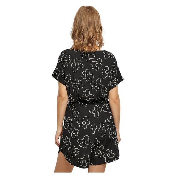 Urban Classics Jumpsuit Viscose Belt Sort S Kvinde