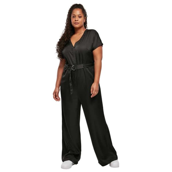 Urban Classics Jumpsuit Satin Wide Sort S Kvinde