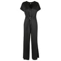 Miniatyrbillede 3 af 8: Urban Classics Jumpsuit Satin Wide Sort XS Kvinde