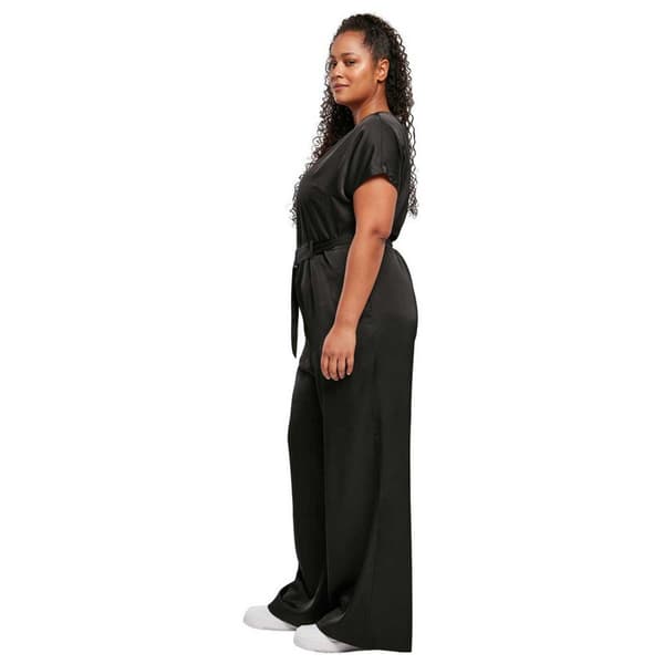 Urban Classics Jumpsuit Satin Wide Sort XS Kvinde