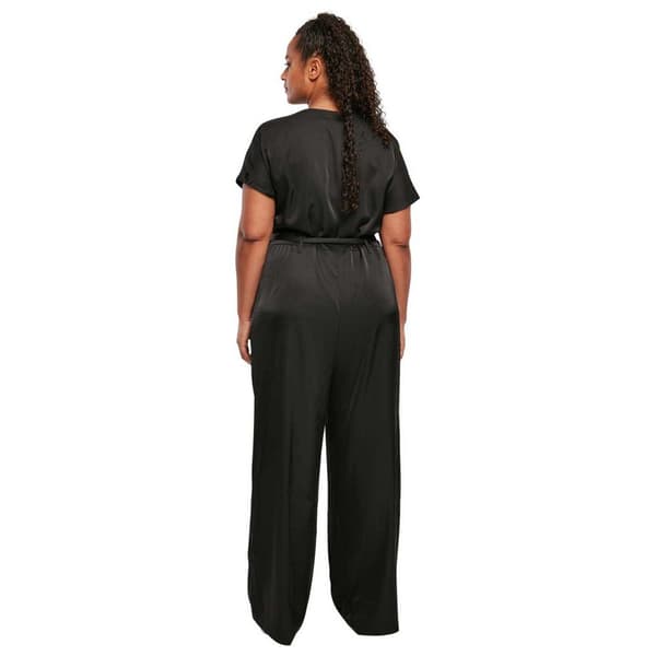 Urban Classics Jumpsuit Satin Wide Sort XS Kvinde