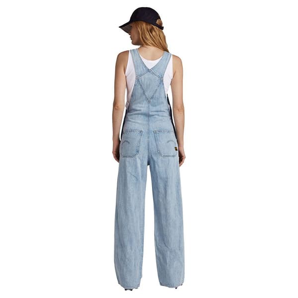 G-star Jumpsuit Leg Dungaree Straight Fit Blå S Kvinde