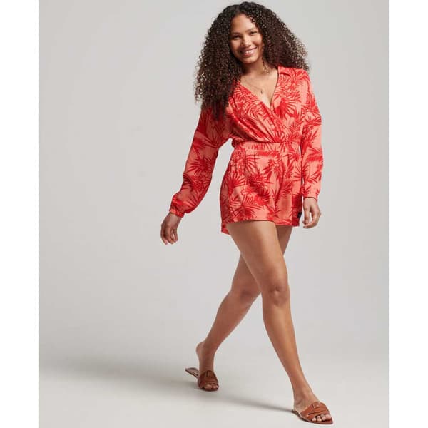 Superdry Romper Vintage Beach Rød M Kvinde