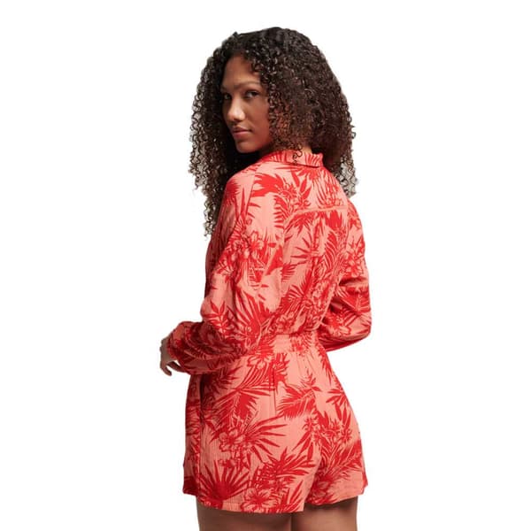 Superdry Romper Vintage Beach Rød M Kvinde