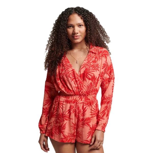 Superdry Romper Vintage Beach Röd M Kvinna