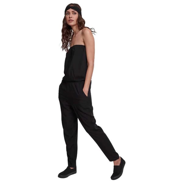 Urban Classics Jumpsuit Viscose Bandeau Sort 5XL Kvinde