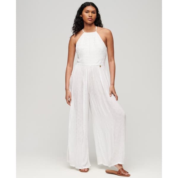 Superdry Jumpsuit Vintage Embroidered Beige S Kvinna