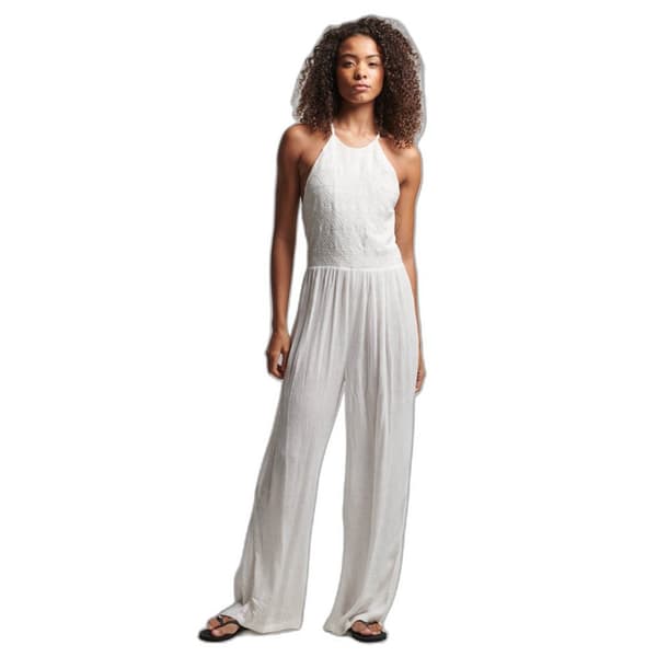Superdry Vintage Embroidered Overall Beige L Kvinna