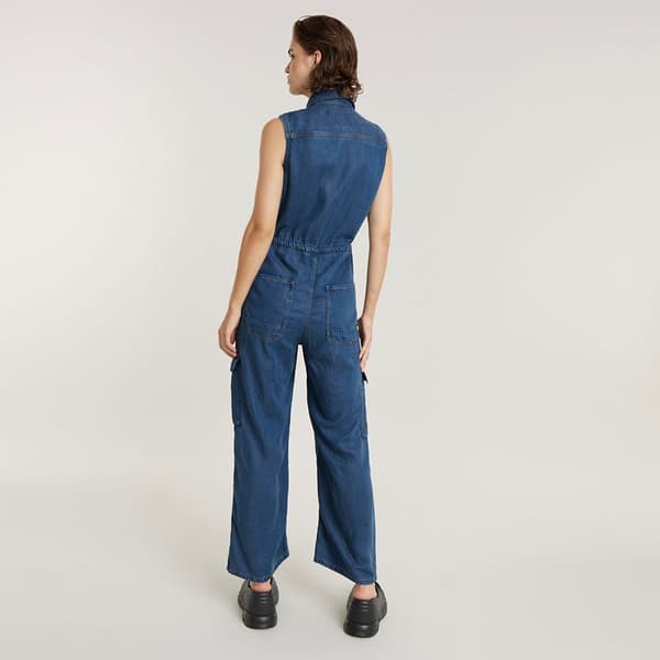 G-star Soft Utility Overall Blå M Kvinna