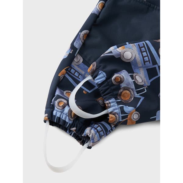 Name It Alfa08 Softshell Aop1 Mini Overall Blå 4 Years