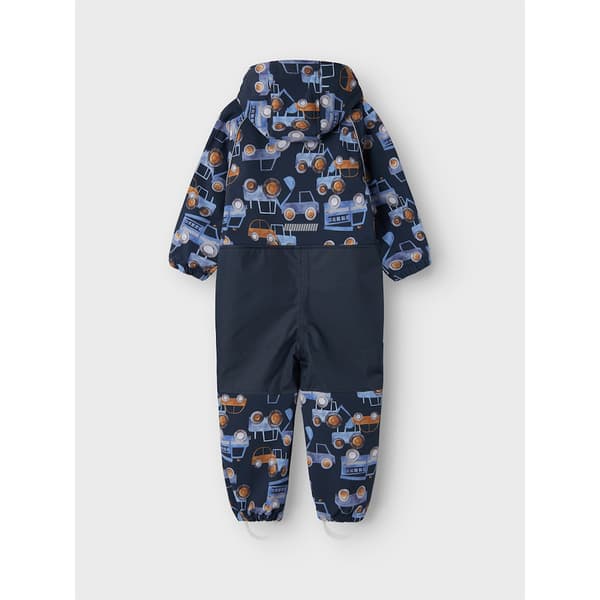 Name It Alfa08 Softshell Aop1 Mini Overall Blå 4 Years