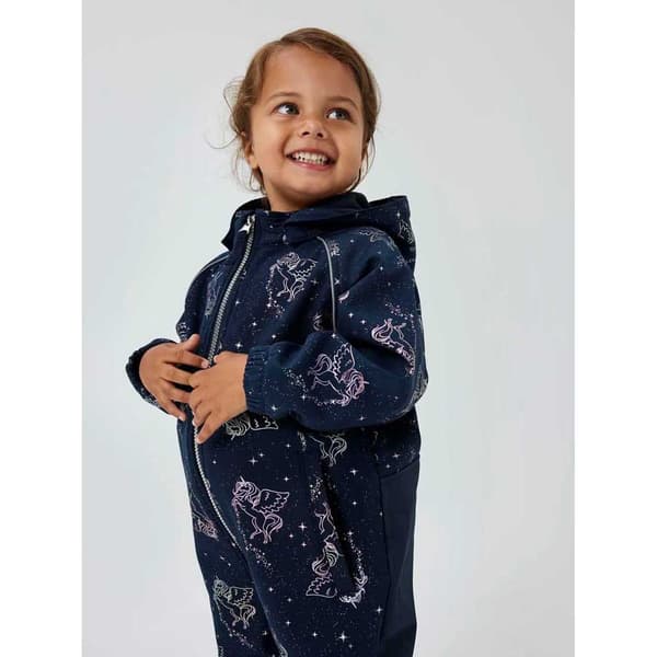 Name It Alfa08 Softshellil Mini Heldragt Blå 6 Years Pige