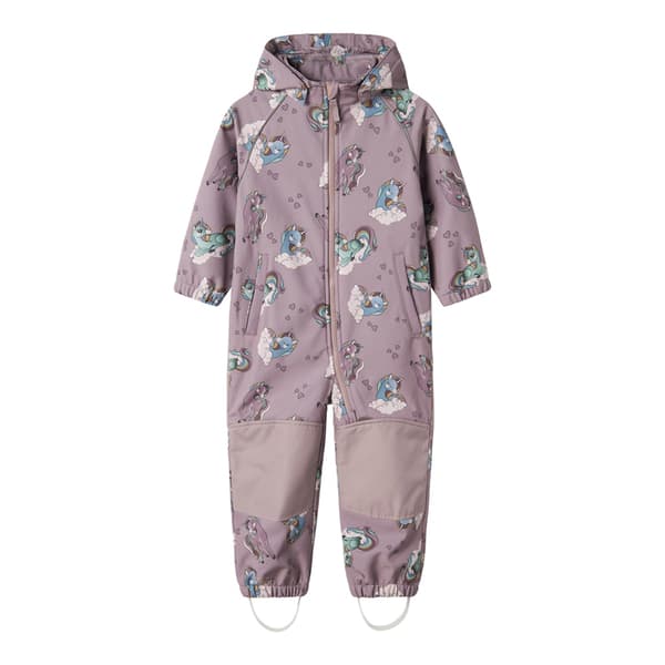 Name It Alfa08 Softshell Aop1 Mini Heldragt Lilla 3 Years Pige