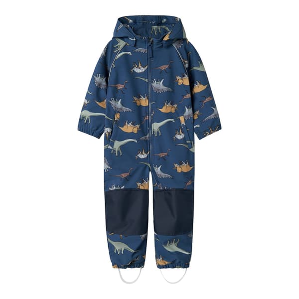 Name It Alfa08 Softshell Aop1 Mini Overall Blå 3 Years