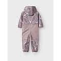 Miniatyrbillede 2 af 5: Name It Alfa08 Softshell Aop1 Mini Heldragt Lilla 4 Years Pige