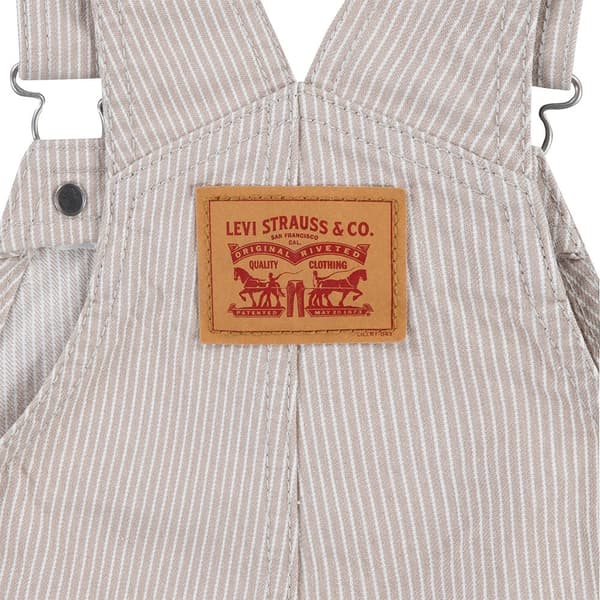 Levi´s ® Kids Railroad Stripe Playsuit Beige 3 Years