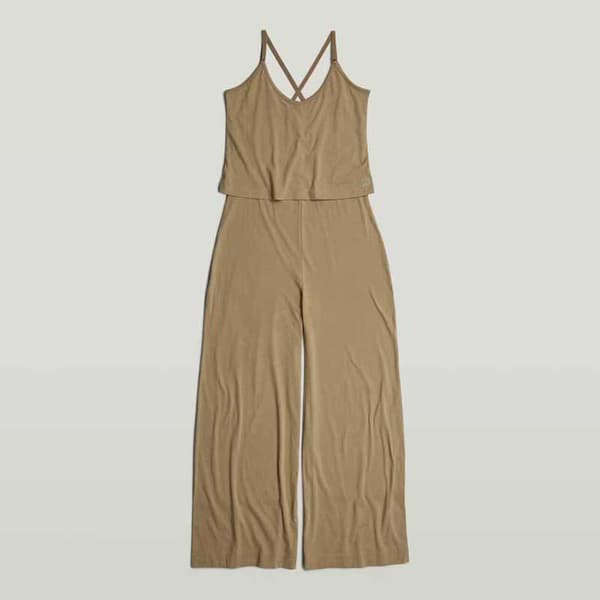 G-star Spaghetti Strap Loose Fit Heldragt Beige M Kvinde