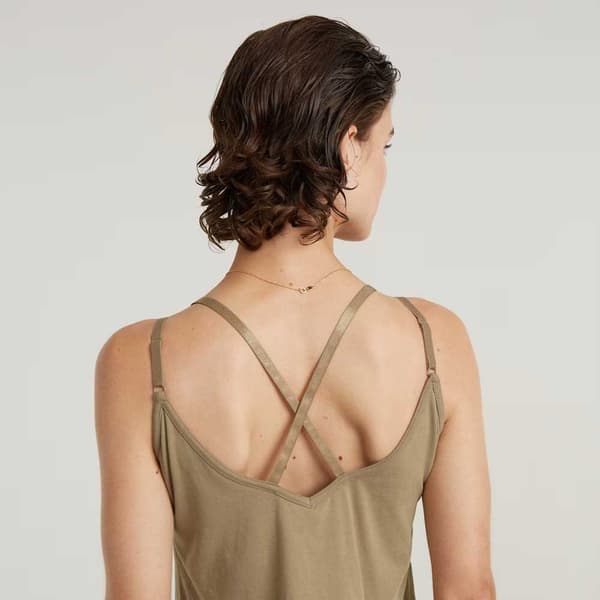 G-star Spaghetti Strap Loose Fit Heldragt Beige M Kvinde