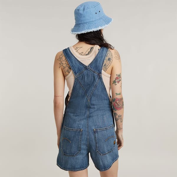 G-star Dungaree Playsuit Blå XS Kvinde