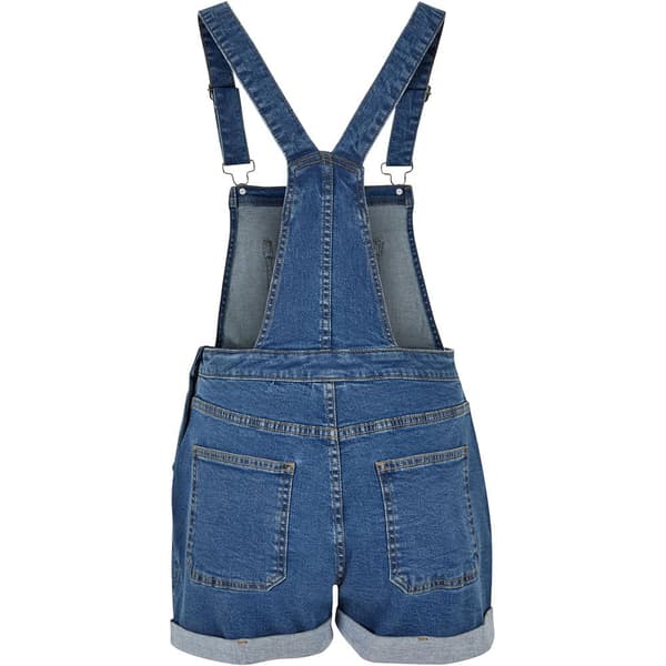Urban Classics Organic Dungaree Playsuit Blå 4XL Kvinde