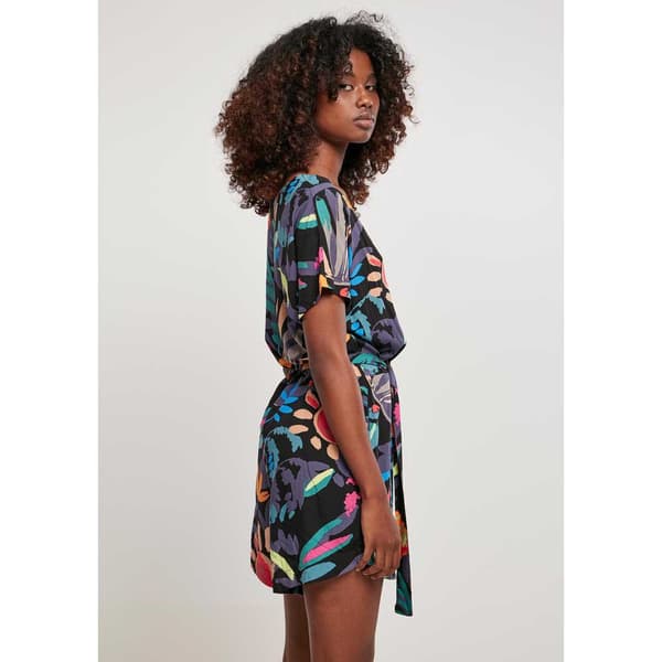 Urban Classics Viscose Playsuit Flerfarvet 4XL Kvinde
