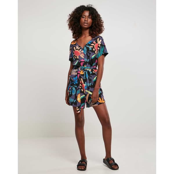Urban Classics Viscose Playsuit Flerfarvet 4XL Kvinde