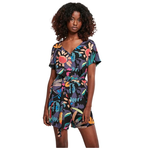 Urban Classics Viscose Playsuit Flerfarvet 4XL Kvinde