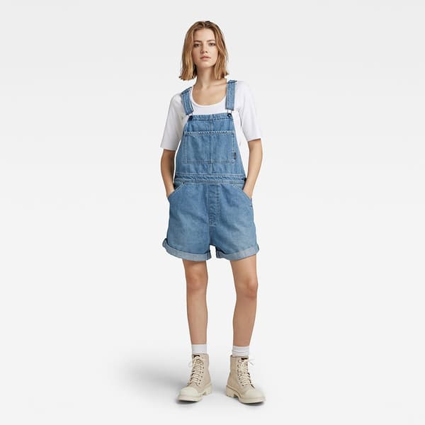 G-star Faeroes Playsuit Blå L Kvinde
