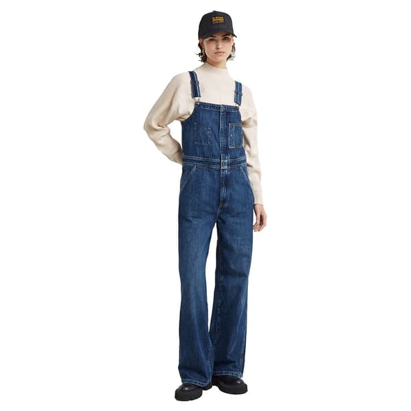 G-star Dungaree Overall Blå S Kvinna