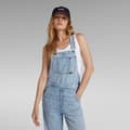 Miniatyrbillede 5 af 6: G-star Leg Dungaree Straight Fit Heldragt Blå XS Kvinde