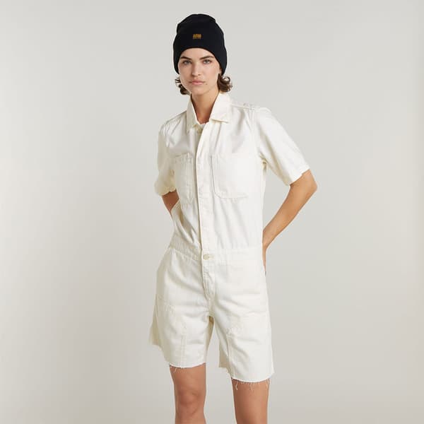 G-star Painter Playsuit Beige XS Kvinde