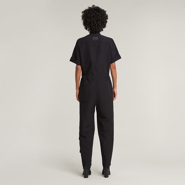 G-star Shortsleeve Workwear Heldragt Sort L Kvinde
