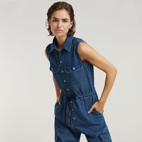 G-star Soft Utility Overall Blå XL Kvinna