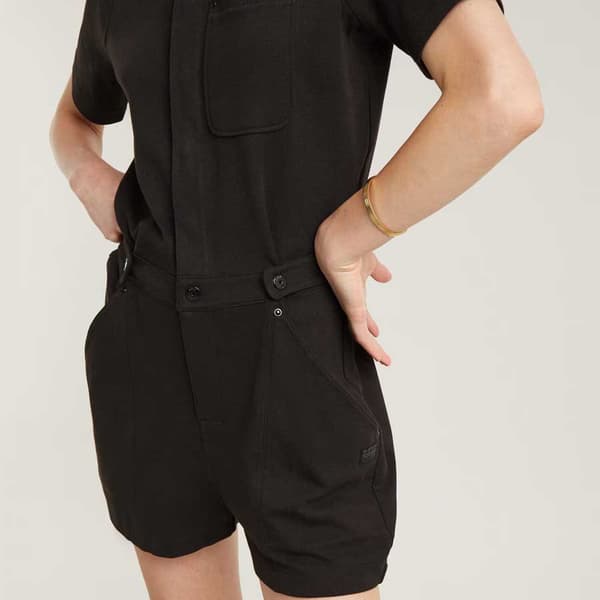 G-star Track Playsuit Playsuit Sort 2XS Kvinde