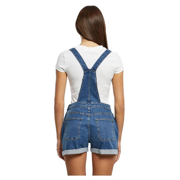 Urban Classics Organic Dungaree Playsuit Blå 2XL Kvinde