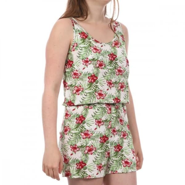 Combishort Vit/Blommor Dam Vero Moda Easy