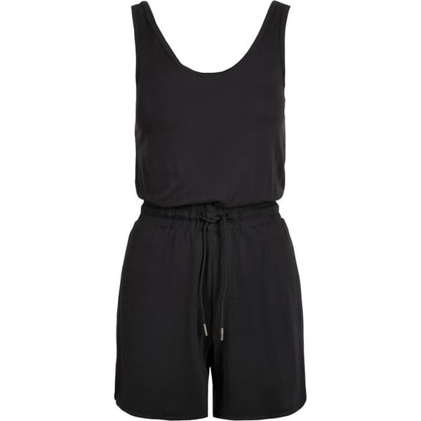 Ärmlös jumpsuit - Urban Classics - Modal - Svart - Dam - Djup uringning