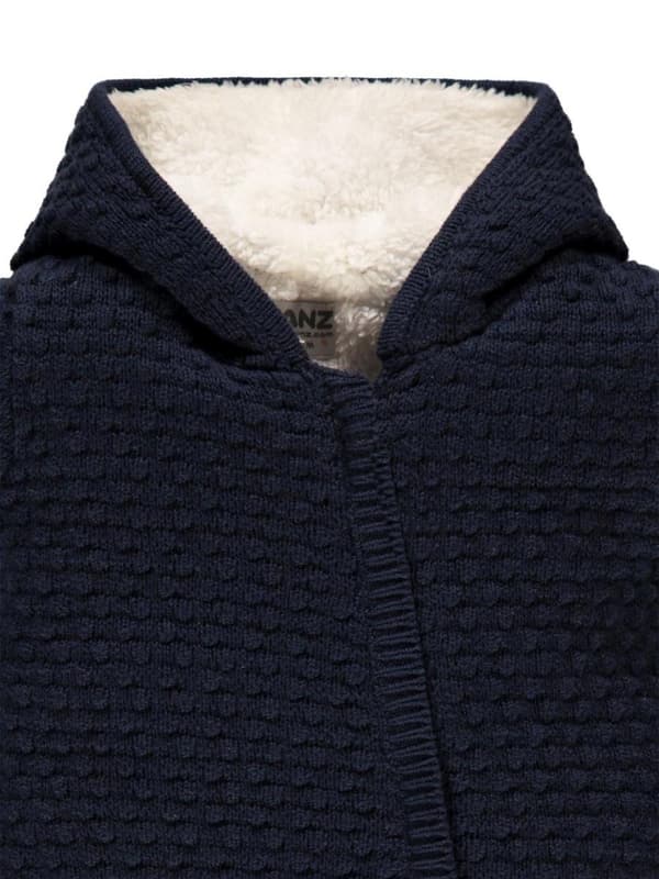 Flickjumpsuit med huva, marinblå, Kanz
