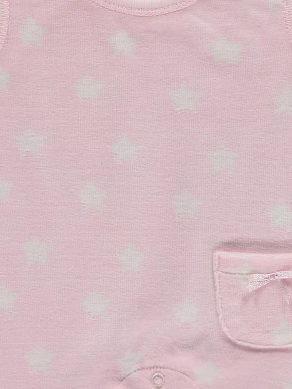 Flickset, långärmad blus, pyjamas, vit och rosa, Kanz