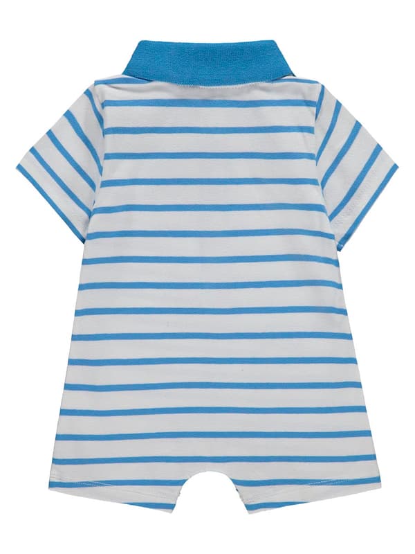 Babyheldragter, hvid og blå, striber, Kanz