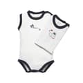 Miniatyrbillede 1 af 4: 2-pak Ærmeløs Baby Bodysuit Hvide Polkaprikker Olympias