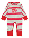 Miniatyrbild 1 av 3: Rödrandig babysparkdräkt Kanz