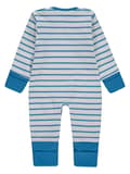 Miniatyrbild 2 av 3: Babyblå randig sparkdräkt Kanz