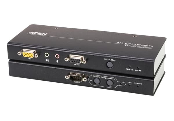 ATEN CE 750A - KVM/Audio/Serial Extender - USB - op til 200m (VE750A)