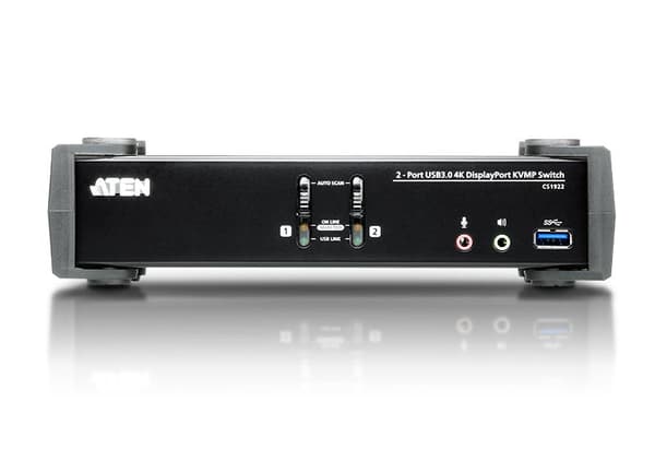 ATEN CS1922 2-Port USB 3.0 4K DisplayPort KVM Switch (CS1922)