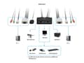 Miniatyrbild 3 av 3: LevelOne KVM-0223 - KVM/Audio Switch - USB - 2 x KVM/Audio - Desktop
