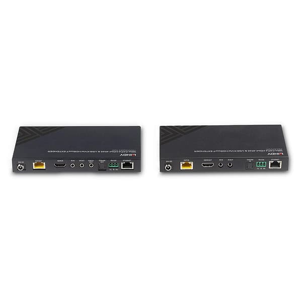 LINDY - Lähetin ja vastaanotin - Video-, ääni-, infrapuna- ja sarjalaajennus - HDMI, HDBaseT - CAT 6:n yli - 100 metriin asti (38343)